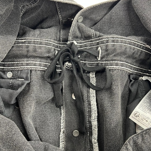 Levi’s Sz Large Sleeveless Black Denim Jumpsuit - Picture 14 of 14